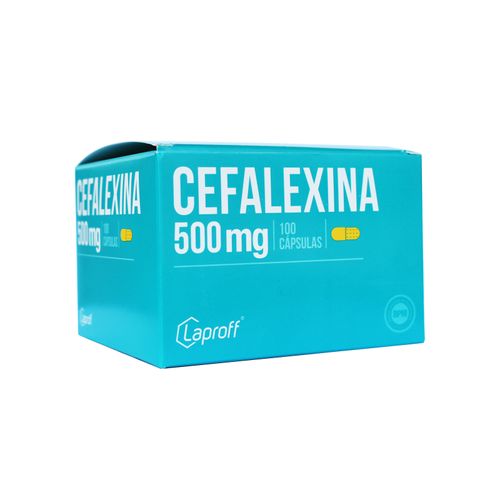 Cefalexina 500 Mg Caja X 100 Cápsulas Laproff