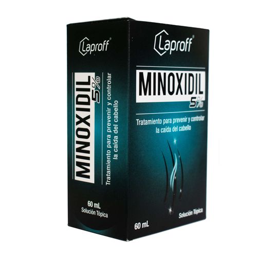 Minoxidil 5% Solución Tópica Frasco X60 Ml Laproff