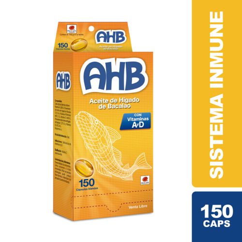 Aceite De Higado De Bacalao Caja X 150 Cápsulas Procaps