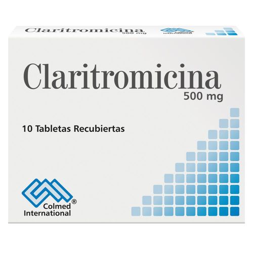 Claritromicina 500 Mg Caja X 10 Tabletas Colmed