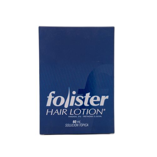 Folister Hair Lotion Minoxidil 5 Gr Tretinoina .025 Gr Frasco X 60 Ml Solución Tópica Procaps