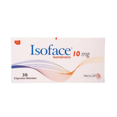 Isoface Isotretinoina 10 Mg Caja X 30 Cápsulas Procaps