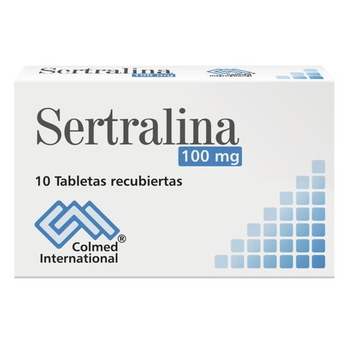 Sertralina 100 Mg Caja X 10 Tabletas Colmed
