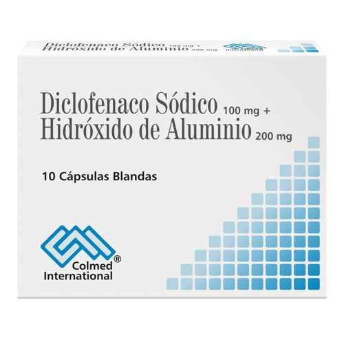 Diclofenaco Hidroxido Aluminio 100/200 Mg Caja X 10 Cápsulas Colmed