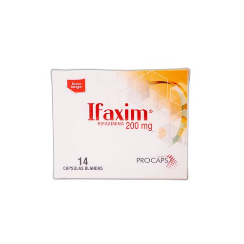 Ifaxim Rifaximina 200 Mg Caja X 14 Cápsulas Procaps