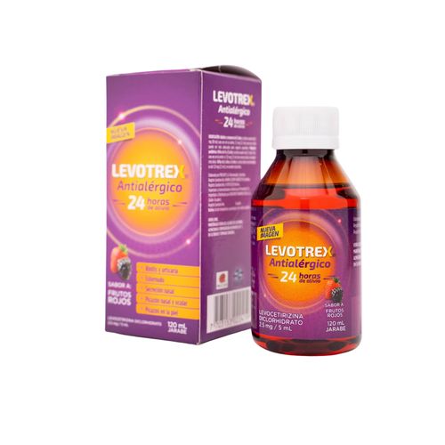Levotrex Levocetirizina Diclorhidrato 2.5 Mg/5Ml Jarabe Frasco X 120 Ml Procaps