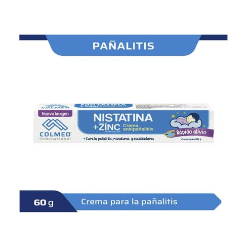 Nistatina Oxido Zinc Tubo 60 Gr Crema Colmed