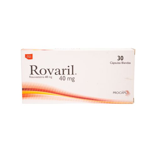 Rovaril Rosuvastatina 40 Mg Caja X 30 Cápsulas Procaps
