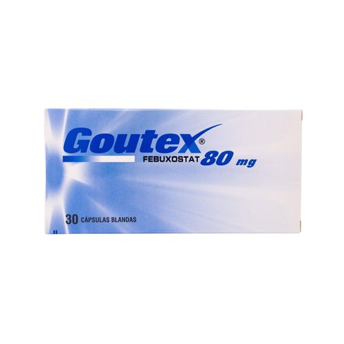 Goutex Febuxostat 80 Mg Caja X 30 Cápsulas Blanda Procaps