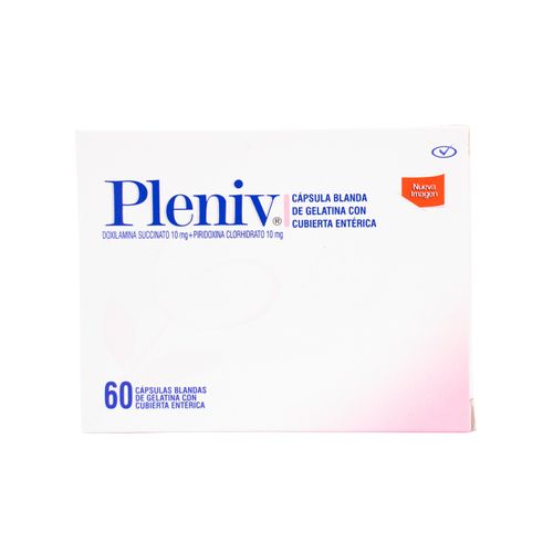 Pleniv Doxilamina 10Mg Piridoxina 10 Mg Caja X 60 Cápsulas Blanda Procaps