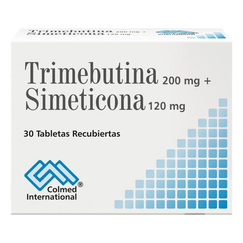 Trimebutina 200 Mg + Simeticona Caja X 30 Tabletas Colmed