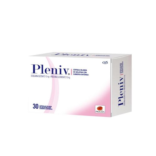Pleniv Doxilamina Succinato 10 Mg Caja X 30 Cápsulas Procaps