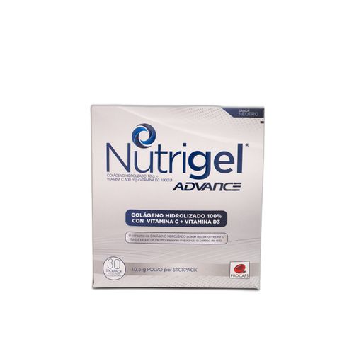 Nutrigel Advance Neutro 10.5 Mg Caja X 30 Sobres Procaps