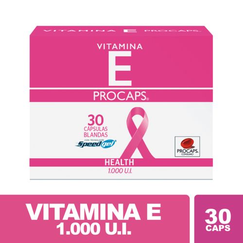 Vitamina E Tocoferol 1000 Ui Health Caja X 30 Cápsulas Procaps