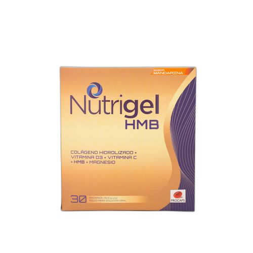 Nutrigel Hmb Mandarina Caja X 30 Sobres Procaps