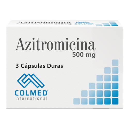 Azitromicina 500 Mg Caja X 3 Cápsulas Colmed