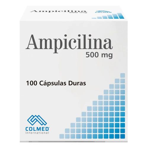 Ampicilina 500 Mg Caja X 100 Cápsulas Colmed