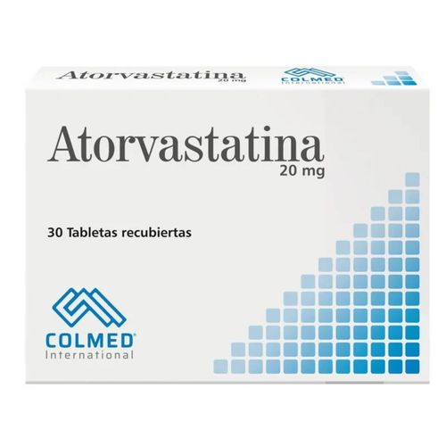 Atorvastatina 20 Mg Caja X 30 Tabletas Colmed