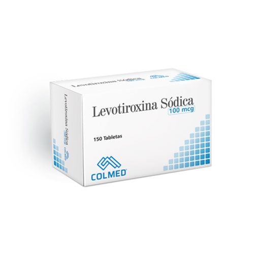 Levotiroxina 100 Mcg Tabletas Caja X 150 Und Colmed