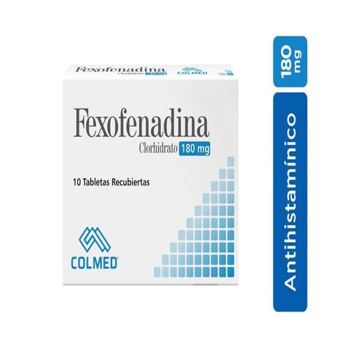 Fexofenadina 180 Mg Tabletas Caja X 10 Und Colmed