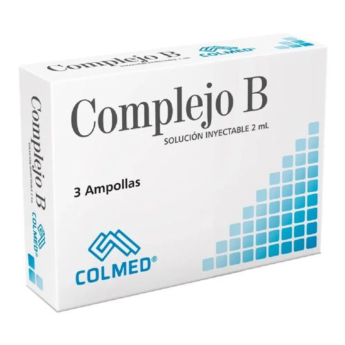 Complejo B Inyectable 2 Ml Caja X 3 Ampollas Colmed
