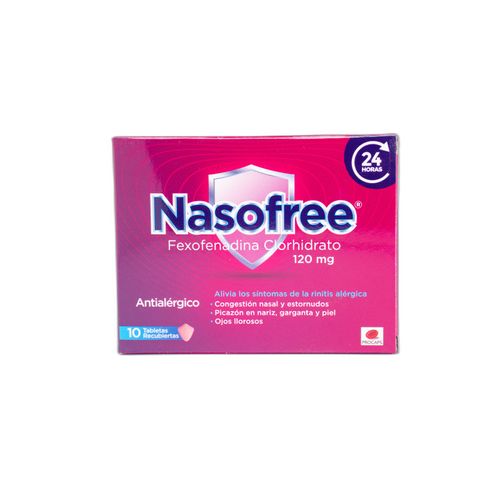 Nasofree Fexofenadina Hcl 120Mg Caja X 10 Tabletas Procaps
