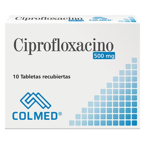 Ciprofloxacino 500 Mg Caja X 10 Tabletas Colmed