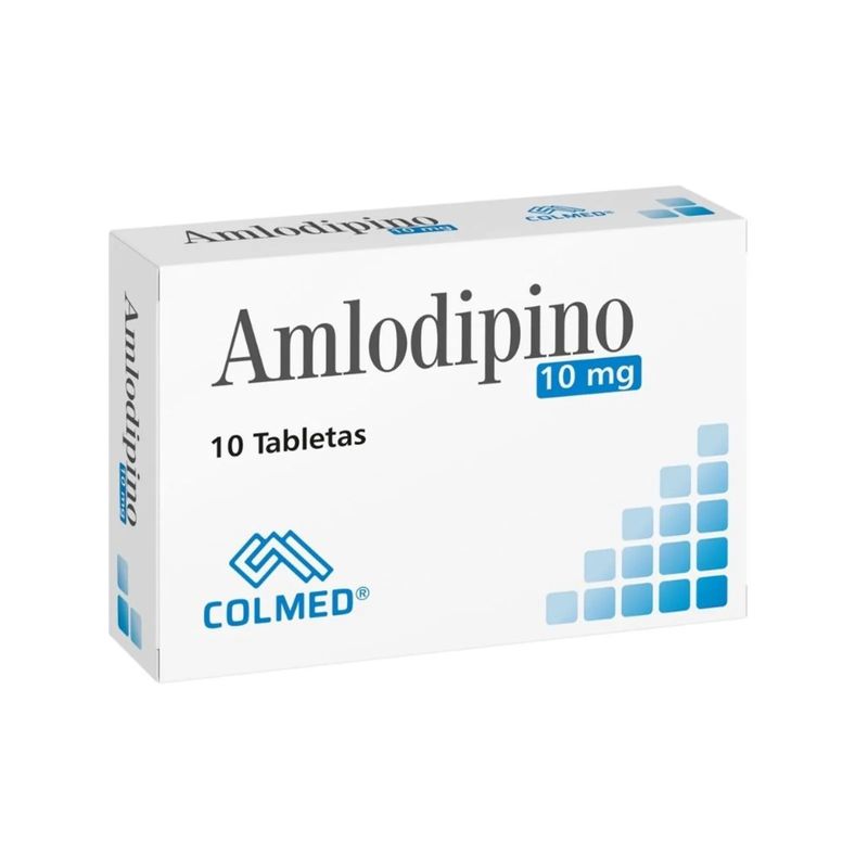 Amlodipino 10 Mg Caja X 10 Tabletas Colmed
