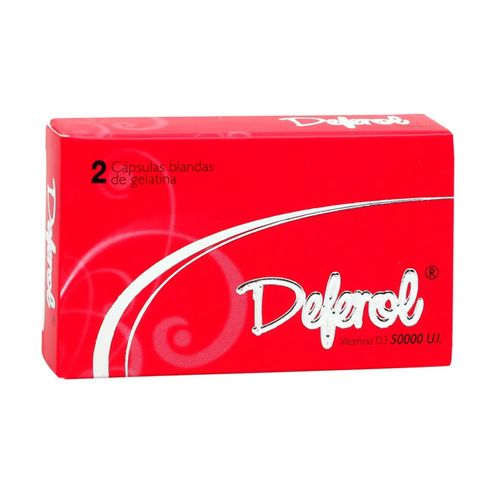 Deferol 50000 Ui Cbg Caja X 2 Cápsulas Blanda Procaps