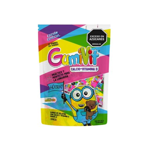 Gumivit Calcio + Vit D Minions Sobres X 12 Unidades  Procaps