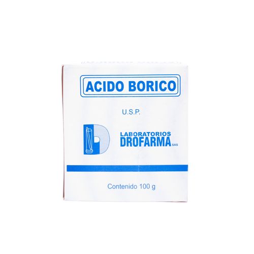 Ácido Bórico Bolsa X 100 Gr Drofarma