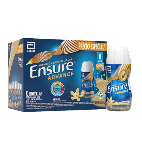Ensure Advance Vainilla 220 Ml 6 Und Prec Esp Abbott