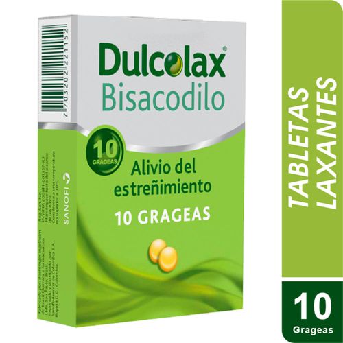 Dulcolax Bisacodilo 5 Mg Caja X 10 Grageas Opella