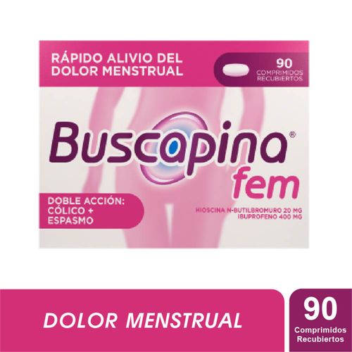 Buscapina Fem 20 + 400 Mg Caja X 90 Tabletas Recubiertas Opella