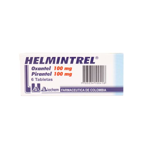 Helmintrel 100 Mg Caja X 6 Tabletas Biochem