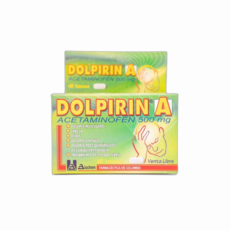 Dolpirin Acetaminofén 500 mg 48 Tabletas