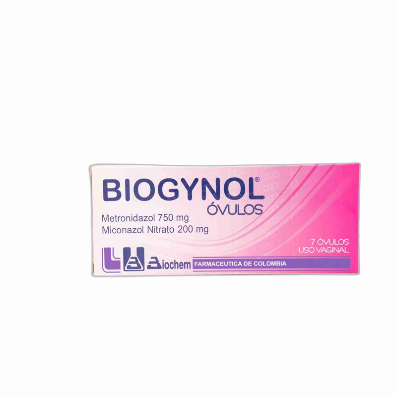 Biogynol 750/200 mg 7 Óvulos Biochem Rx
