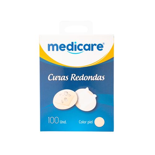 Curas Medicare Redondas Color Piel Caja X 100 Unidades Option