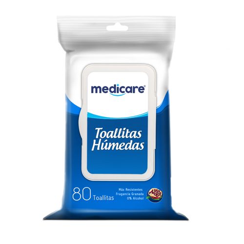 Toallitas Húmedas Medicare Paquete X 80 Unidades Option
