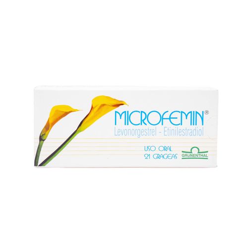 Microfemin Levonorgestrel 0.15 Mg Etinilestradiol 0.03 Mg Caja X 21 Grageas Grunenthal