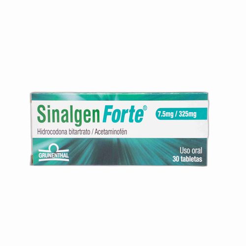 Sinalgen Forte 7.5 Mg/325 Mg Caja X 30 Tabletas Grunenthal
