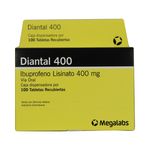Diantal Ibuprofeno 400 mg 100 Tabletas