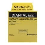 Diantal Ibuprofeno 600 mg 100 Tabletas