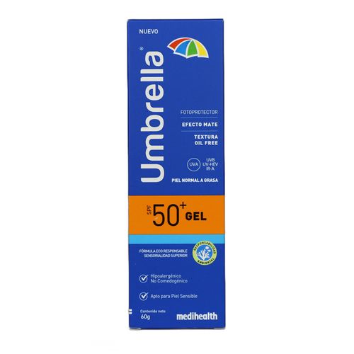 Protector Solar Umbrella Gel Spf 50 Tubo X 60 Gr Megalabs