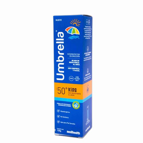 Protector Solar Umbrella Niños Resistente Al Agua Spf50 + X 120 Gr Megalabs