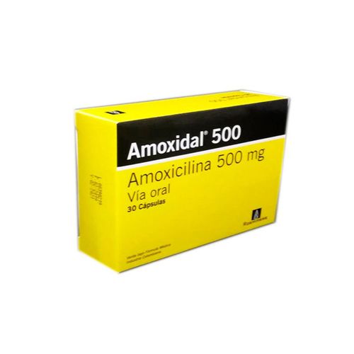 Amoxidal 500 Mg Caja X 30 Cápsulas
