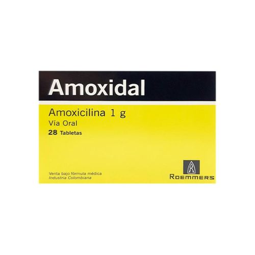 Amoxidal 1 Gr Caja X 28 Tabletas