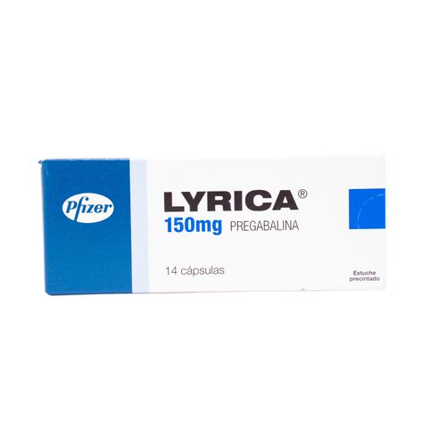 Lyrica Pregabalina 150 Mg Caja X 14 Cápsulas Aspen