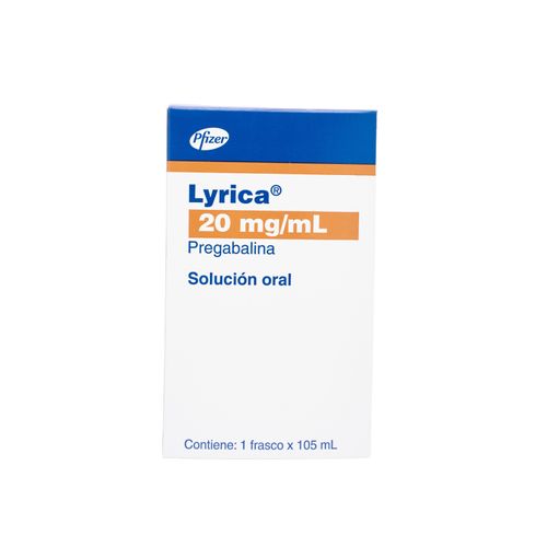 Lyrica Solución Pregabalina 20 Mg/Ml Frasco X 105 Ml Suspensión Aspen Farma