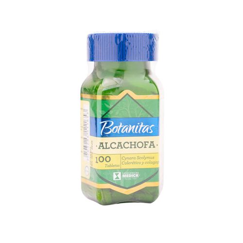 Alcachofa 500 Mg Frasco X 100 Tabletas Medick
